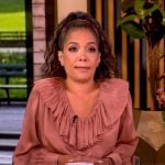 Sunny’s pink ruffle top and maxi skirt on The View