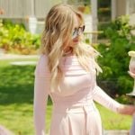 Tamra's pink off shoulder top and pants on The Real Housewives of Orange County
