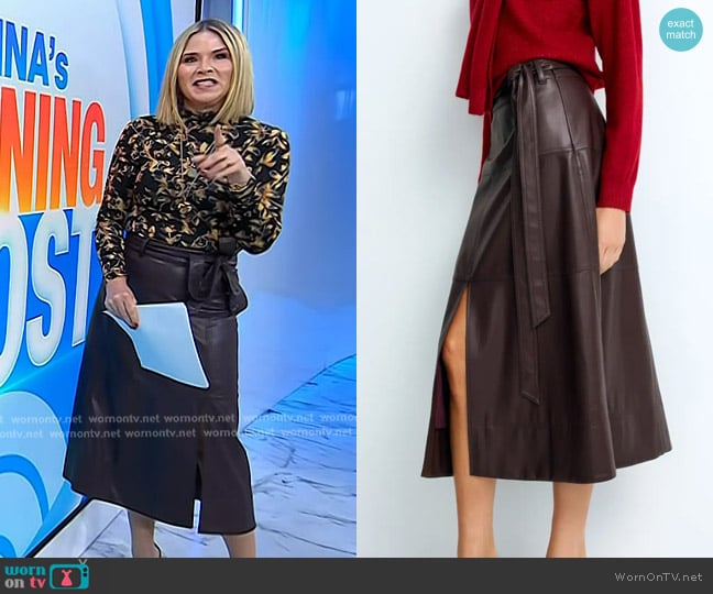 Tanya Taylor Hudley Skirt worn by Jenna Bush Hager on Today