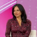 Dr. Tara Narula’s red animal print dress on Good Morning America