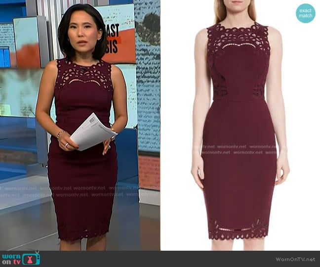 Ted Baker Verita Dress worn by Vicky Nguyen on NBC News Daily