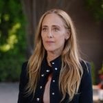 Teddy’s black band collar jacket on Greys Anatomy