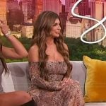 Teresa Giudice’s leopard print bodysuit and skirt on Sherri
