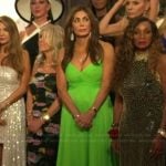 Terri’s green maxi dress on The Golden Bachelor