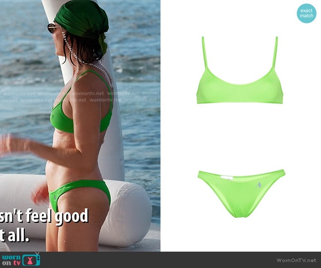 The Attico Rubberised-logo Bikini worn by Bronwyn Newport on The Real Housewives of Salt Lake City