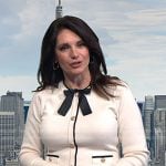 Maria’s white button front dress with bow on Today