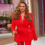 Tina Knowles’s red double breasted blazer on Sherri