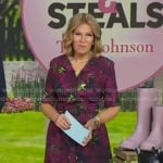Tory Johnson’s floral print shirtdress on Good Morning America