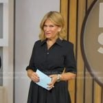 Tory’s black layered short sleeve dress on Good Morning America