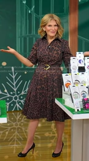 Tory's leopard print belted dress on Good Morning America