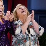 Traci’s crane print kimono on The Young and the Restless