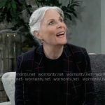 Tracy’s checked suit on General Hospital
