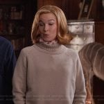 Camila’s beige turtleneck sweater on Only Murders in the Building