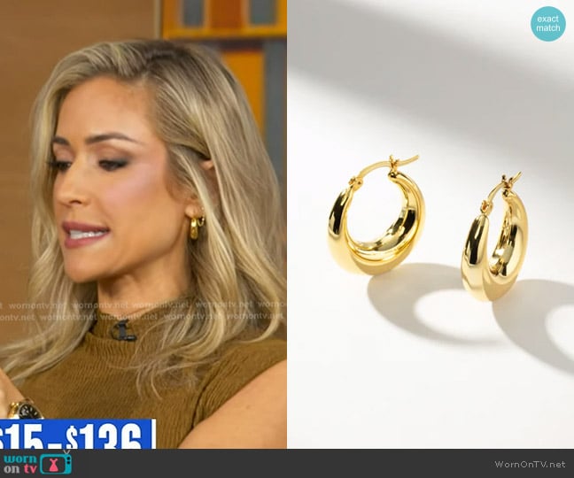 Uncommon James Rare Hoop Earrings worn by Kristin Cavallari on Good Morning America