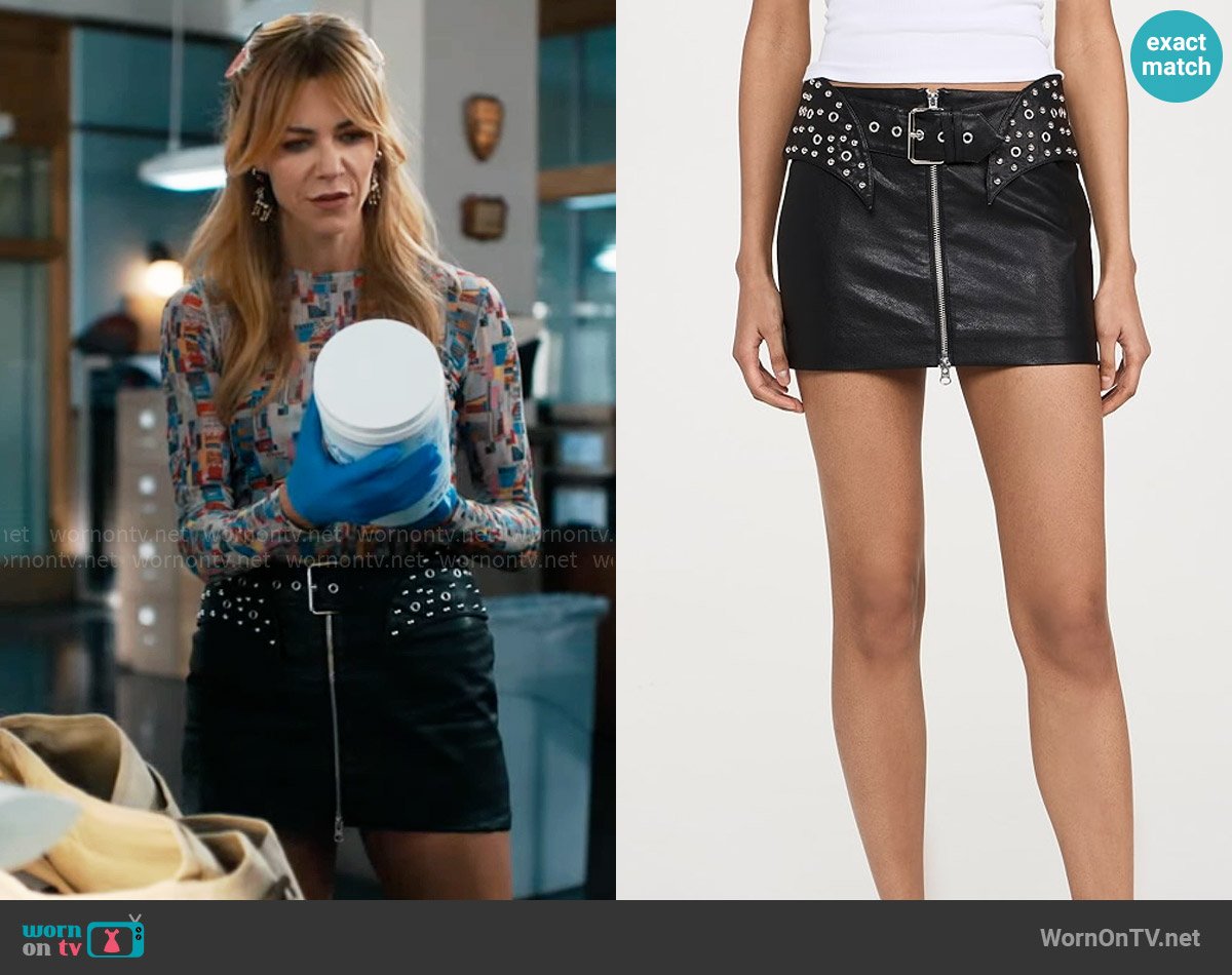 Unreal Fur Polaris Faux Fur Jacket worn by Morgan Gillory (Kaitlin Olson) on High Potential