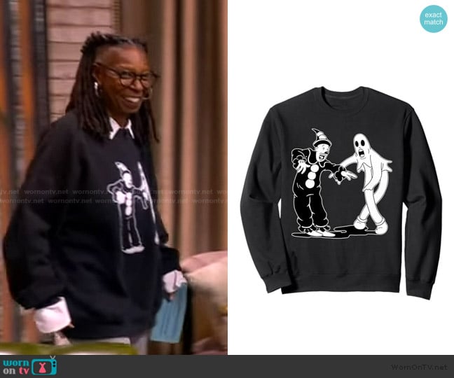 Urban Empyre Koko the Clown and Ghost Dancing Sweatshirt worn by Whoopi Goldberg on The View