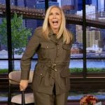 Leanne Morgan’s utility jacket and pants on Live with Kelly and Mark