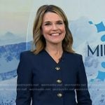 Savannah’s v-neck denim jacket and pants on Today