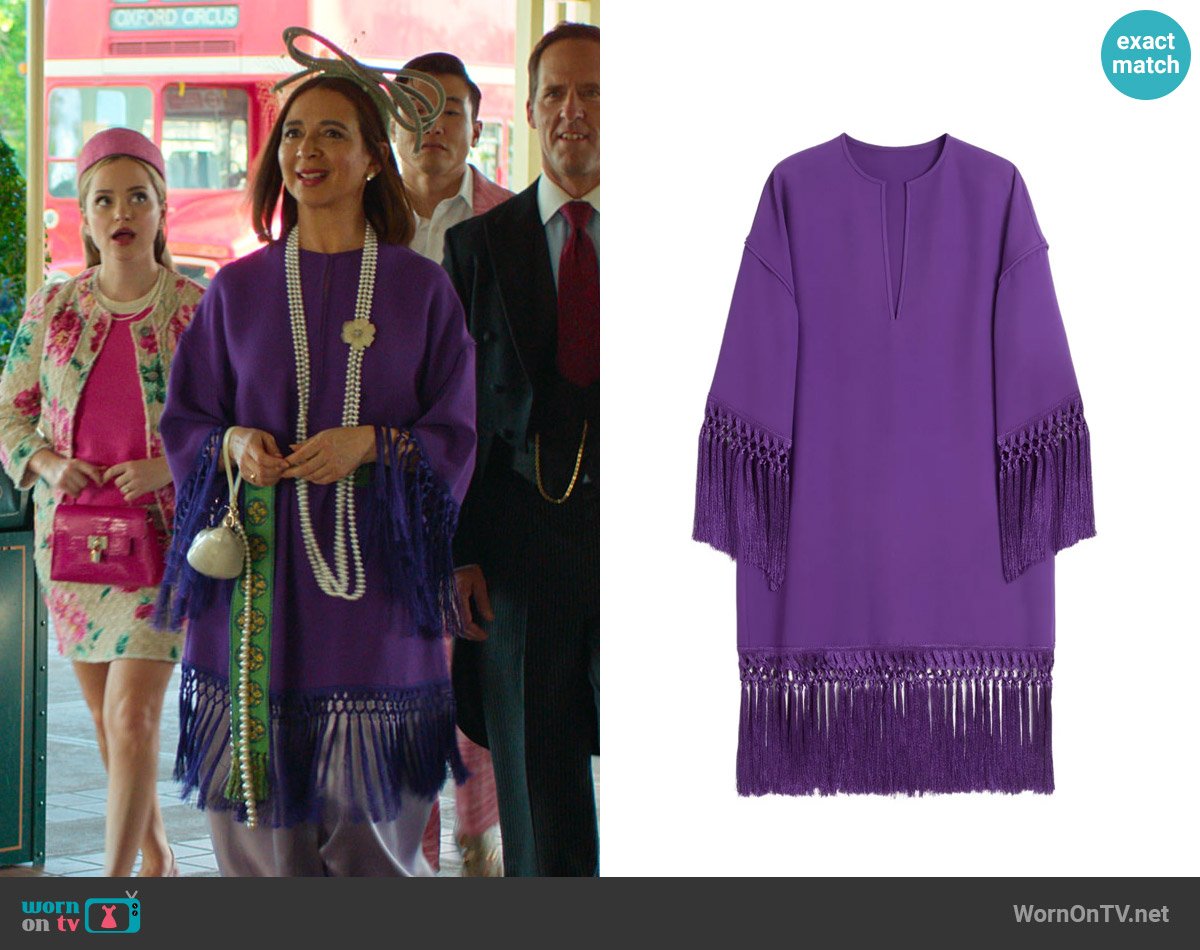 Valentino Garavani Cady Couture midi dress worn by Molly Novak (Maya Rudolph) on Loot