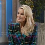 Vanessa’s plaid tweed blazer dress on Beyond the Gates