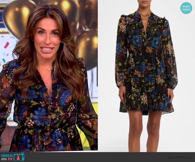 Veronica Beard Justine Silk Mini Dress worn by Alyssa Farah Griffin on The View