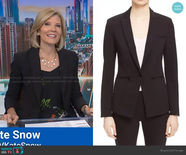 Veronica Beard Scuba Jacket worn by Kate Snow on NBC News Daily