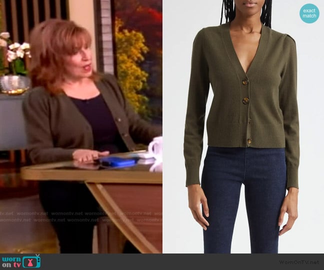Veronica Beard Solene Cashmere Cardigan worn by Joy Behar on The View