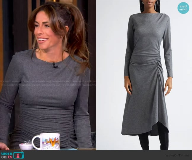 Veronica Beard Theodora Long-Sleeve Midi Dress worn by Alyssa Farah Griffin on The View