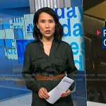 Vicky’s green shirtdress on NBC News Daily