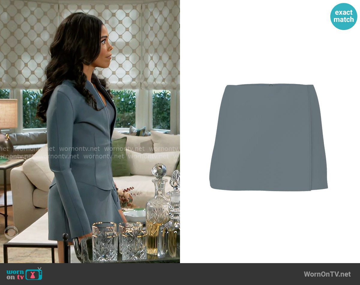 Victorias Secret VSX Defined Scuba Skort in Dark Steel worn by Dani Dupree (Karla Mosley) on Beyond the Gates