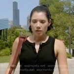 Violet’s black henley tank top on Chicago Fire