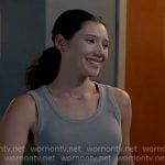 Violet’s grey ribbed tank top on Chicago Fire