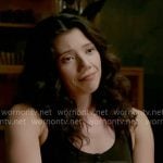 Violet’s black striped tank top on Chicago Fire