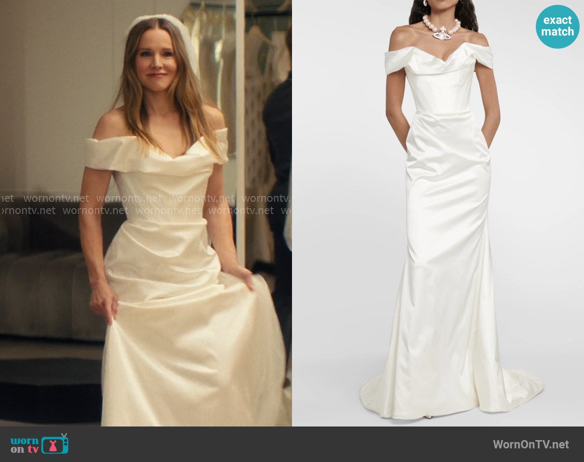 Vivienne Westwood Nova Cora Gown worn by Joanne (Kristen Bell) on Nobody Wants This