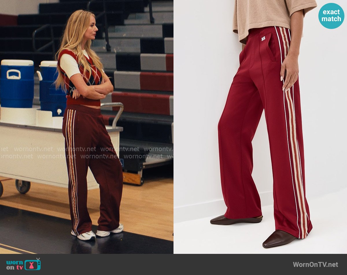 Wales Bonner Shine Track Pants worn by Morgan (Justine Lupe) on Nobody Wants This