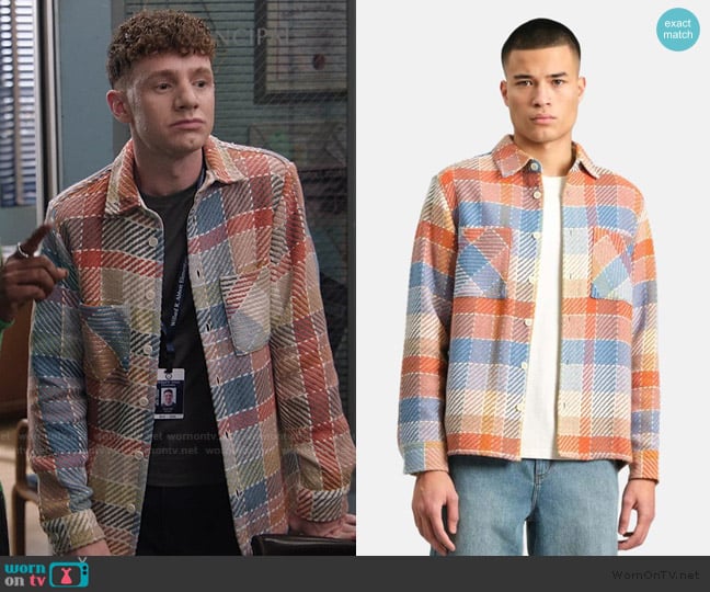 Wax London Whiting Overshirt worn by Jacob Hill (Chris Perfetti) on Abbott Elementary