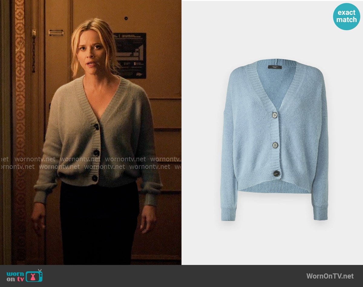 Weekend Max Mara Dodo Cardigan worn by Bradley Jackson (Reese Witherspoon) on The Morning Show