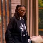 Whoopi’s black ghost graphic sweatshirt on The View