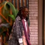 Whoopi’s plaid patchwork shirt on The View