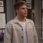 Will’s beige textured jacket on The Bold and the Beautiful