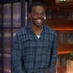 William Jackson Harper’s blue plaid shirt on The Kelly Clarkson Show
