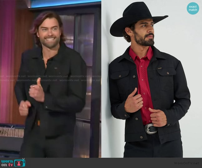 Wrangler Western Wrancher Jacket worn by Pierson Fodé on The Kelly Clarkson Show