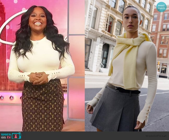 Zara Basic Plain Knit Jumper worn by Sherri Shepherd on Sherri