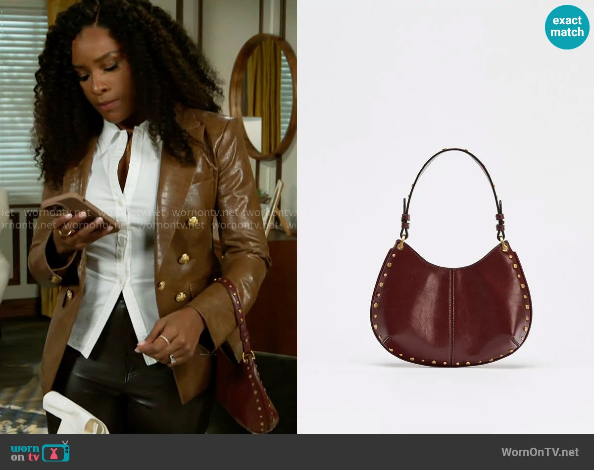 Zara Studded Bag worn by Naomi Hamilton Hawthorne (Arielle Prepetit) on Beyond the Gates