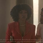 Monica’s red zip jacket on Reasonable Doubt