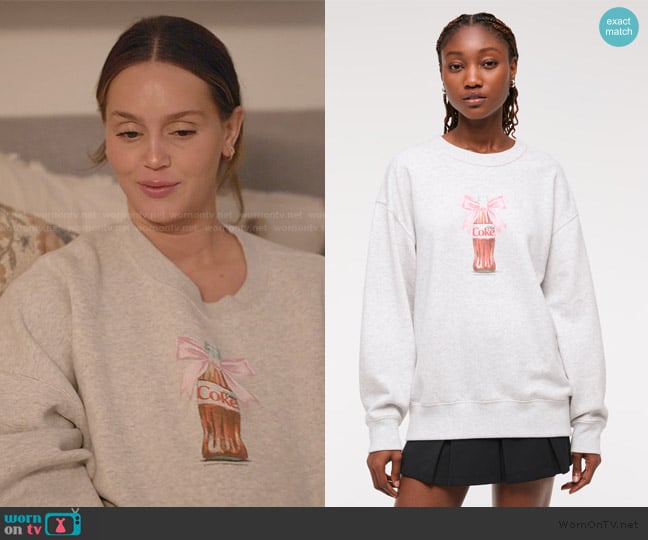 Abercrombie and Fitch Diet Coke Sunday Crew worn by Mikayla Matthews on The Secret Lives of Mormon Wives