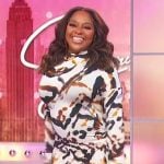 Sherri’s abstract print maxi dress on Sherri