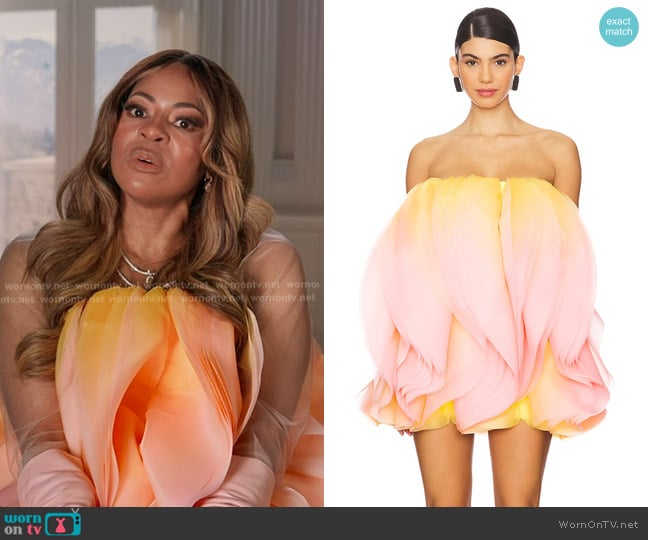 Acler Otley Mini Dress in Rising Sun Ombre worn by Mary Cosby on The Real Housewives of Salt Lake City