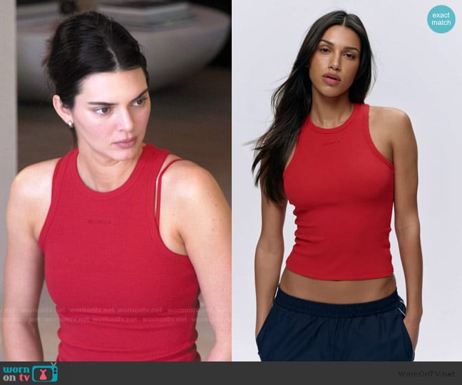 Adanola Rib Racer Vest worn by Kendall Jenner (Kendall Jenner) on The Kardashians