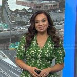 Adelle’s green floral dress on Today